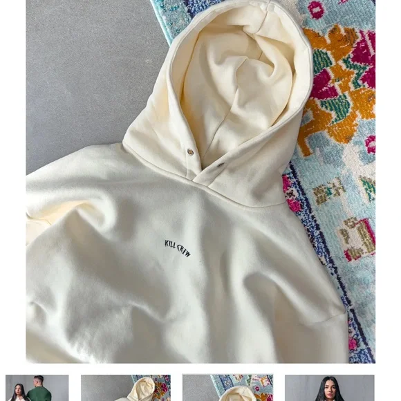 NWT Kill Crew Cream Hoodie and Joggers Set Medium